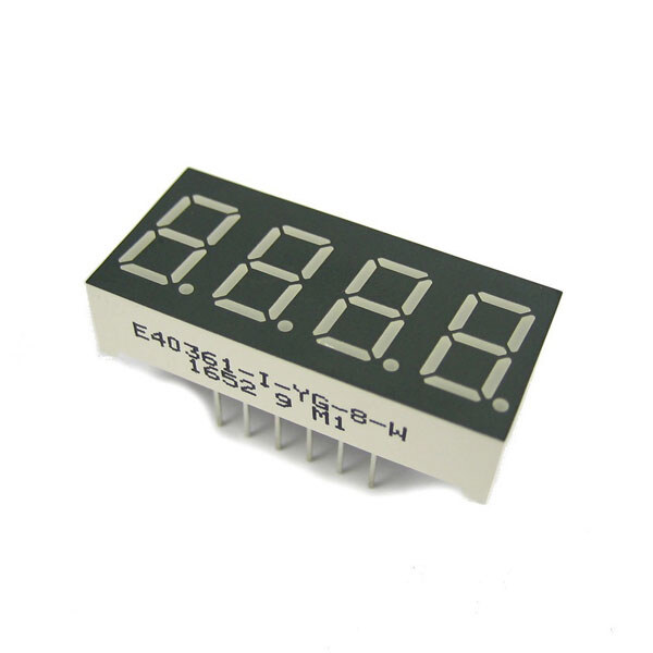 Светодиодный индикатор четырехсимвольный E40361-I-YG-8-W - № 1 Светодиодный индикатор четырехсимвольный E40361-I-YG-8-W - № 1