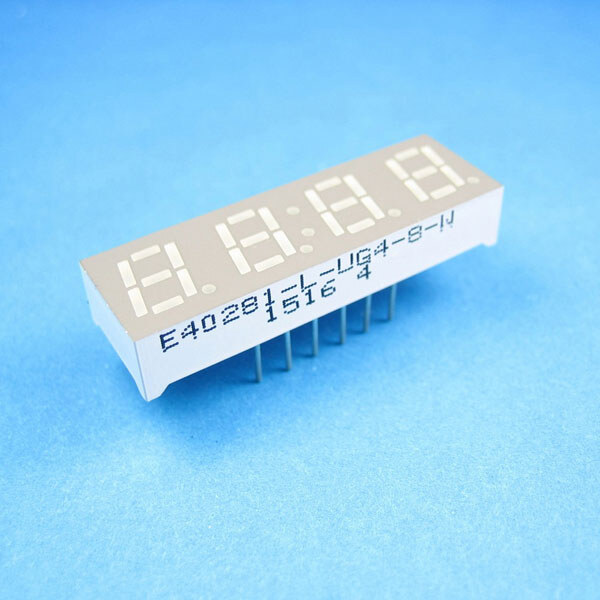 Светодиодный индикатор четырехсимвольный E40281-L-UG4-8-W - № 1 Светодиодный индикатор четырехсимвольный E40281-L-UG4-8-W - № 1