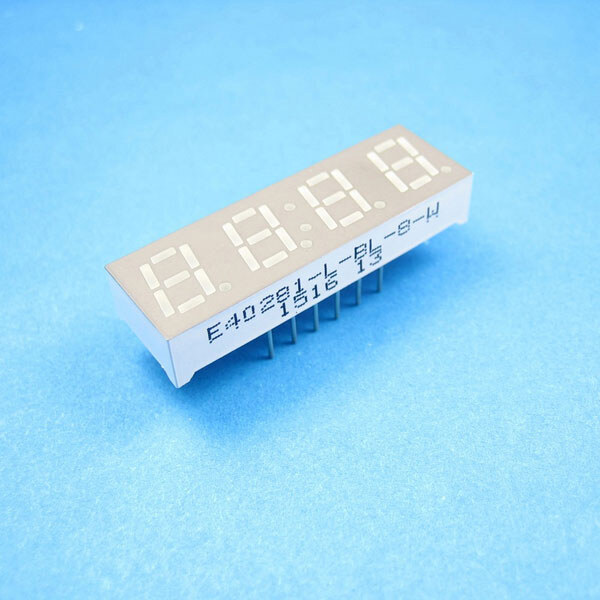Светодиодный индикатор четырехсимвольный E40281-L-BL-8-W - № 1 Светодиодный индикатор четырехсимвольный E40281-L-BL-8-W - № 1