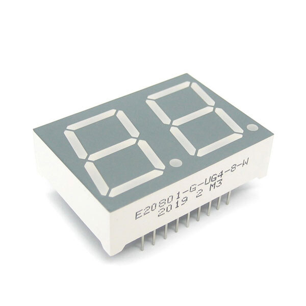 Светодиодный индикатор двухсимвольный E20801-G-UG4-8-W - № 1 Светодиодный индикатор двухсимвольный E20801-G-UG4-8-W - № 1