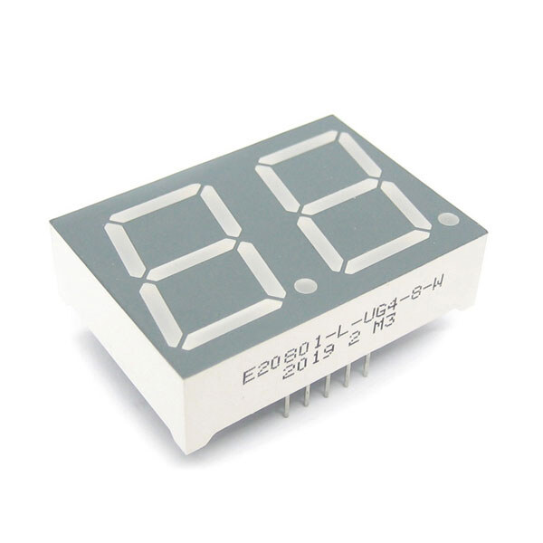 Светодиодный индикатор двухсимвольный E20801-L-UG4-8-W - № 1 Светодиодный индикатор двухсимвольный E20801-L-UG4-8-W - № 1