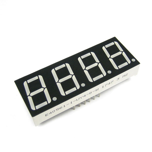 Светодиодный индикатор четырехсимвольный E40561-I-UY4-0-W - № 1 Светодиодный индикатор четырехсимвольный E40561-I-UY4-0-W - № 1