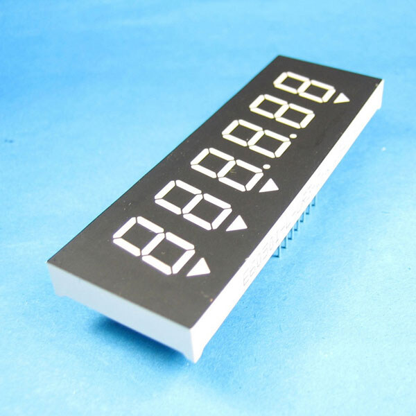 Светодиодный индикатор шестисимвольный E60501-L-UR3-0-W - № 1 Светодиодный индикатор шестисимвольный E60501-L-UR3-0-W - № 1