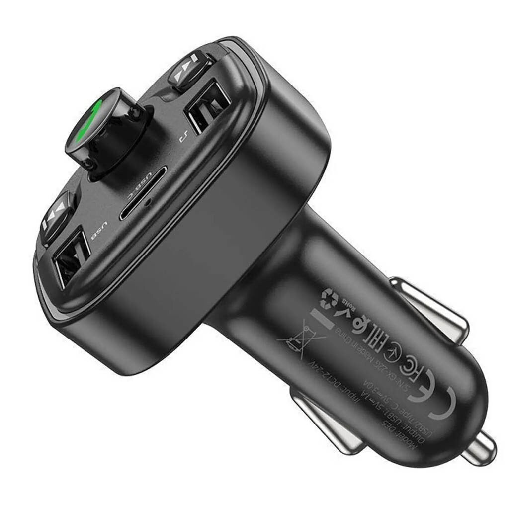 FM модулятор Hoco DE5, Черный - № 3 FM модулятор Hoco DE5, Черный - № 3