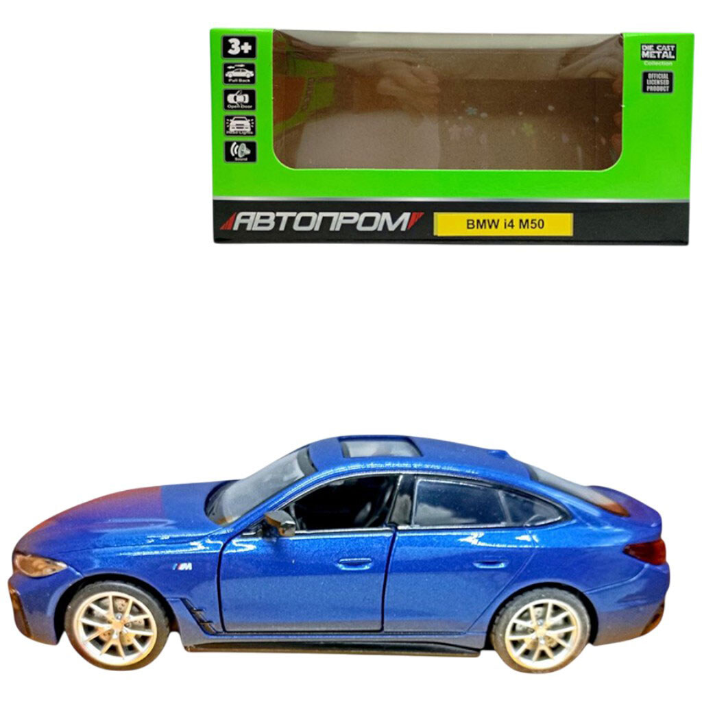 Автомодель 1:34, "BMW i4 M50", Автопром - № 1 Автомодель 1:34, "BMW i4 M50", Автопром - № 1
