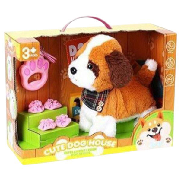 Улюбленець "Песик", ходить, звуки, аксесуари, на повідку, рухає хвостиком, сенсорні ділянки, реагує на плескіт у долоні, на батарейках, у коробці, Mic - № 2 Улюбленець "Песик", ходить, звуки, аксесуари, на повідку, рухає хвостиком, сенсорні ділянки, реагує на плескіт у долоні, на батарейках, у коробці, Mic - № 2