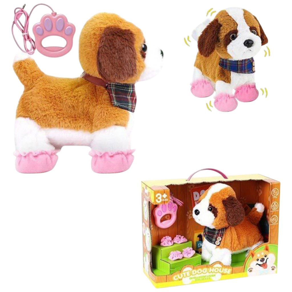 Улюбленець "Песик", ходить, звуки, аксесуари, на повідку, рухає хвостиком, сенсорні ділянки, реагує на плескіт у долоні, на батарейках, у коробці, Mic - № 3 Улюбленець "Песик", ходить, звуки, аксесуари, на повідку, рухає хвостиком, сенсорні ділянки, реагує на плескіт у долоні, на батарейках, у коробці, Mic - № 3