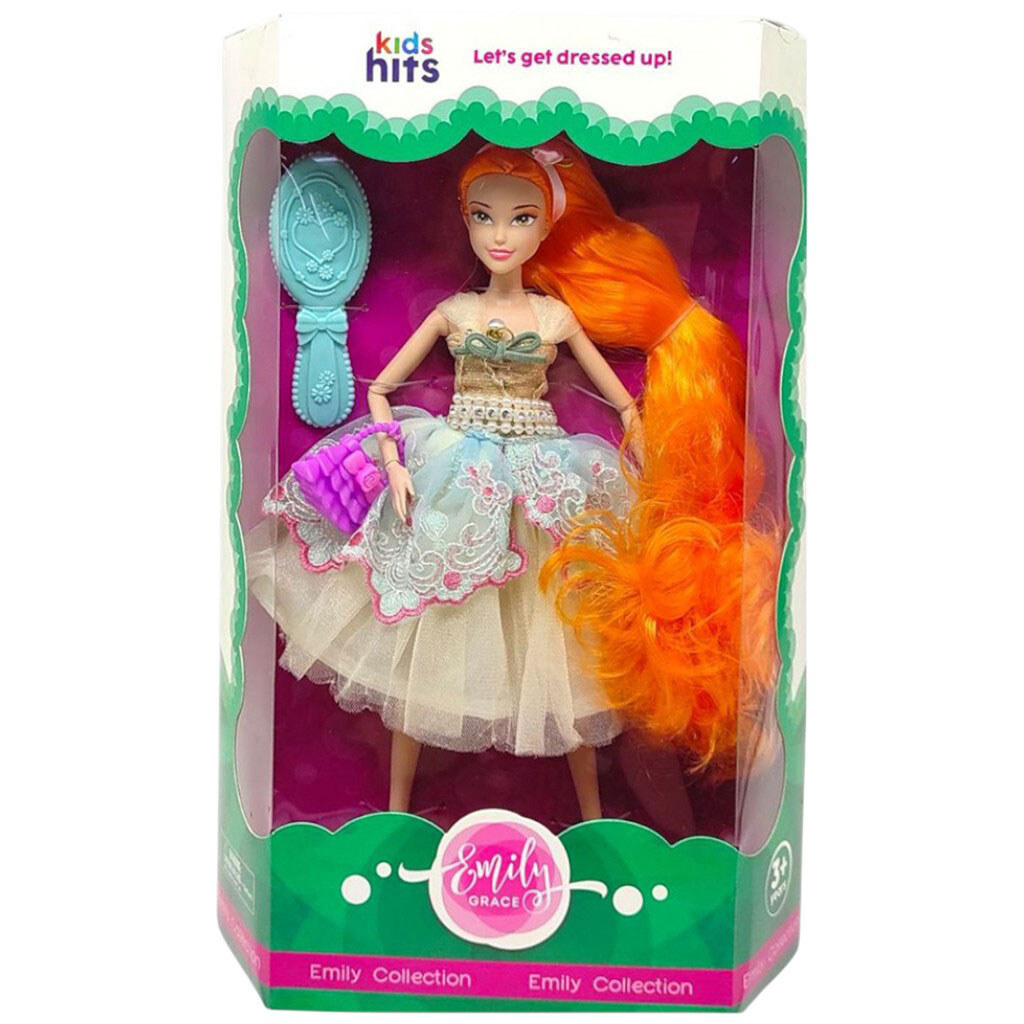 Кукла "Emily Romantic", короб. 23x34.5x6.2 см, Mic - № 1 Кукла "Emily Romantic", короб. 23x34.5x6.2 см, Mic - № 1