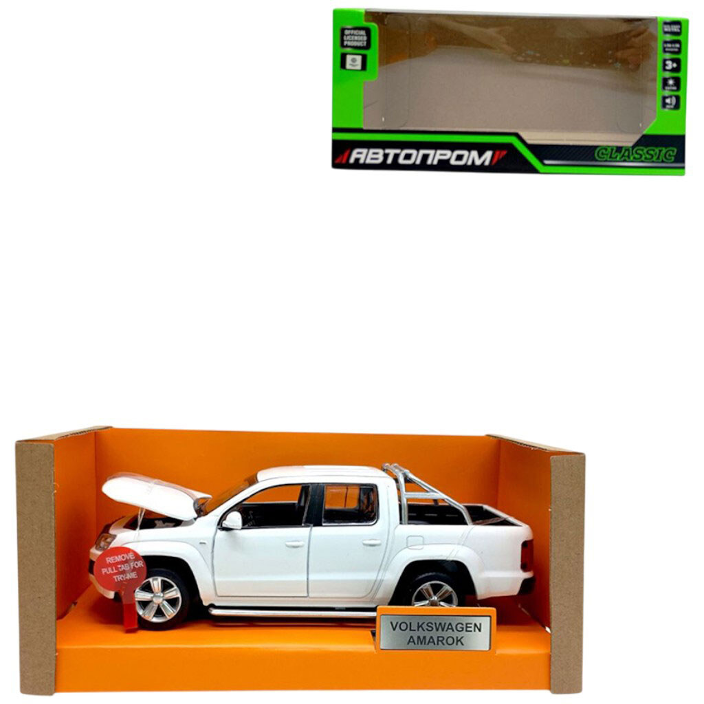 Машина мет. 1:30, "Volkswagen Amarok", батар., світло, звук, відкр. двері, Автопром - № 1 Машина мет. 1:30, "Volkswagen Amarok", батар., світло, звук, відкр. двері, Автопром - № 1