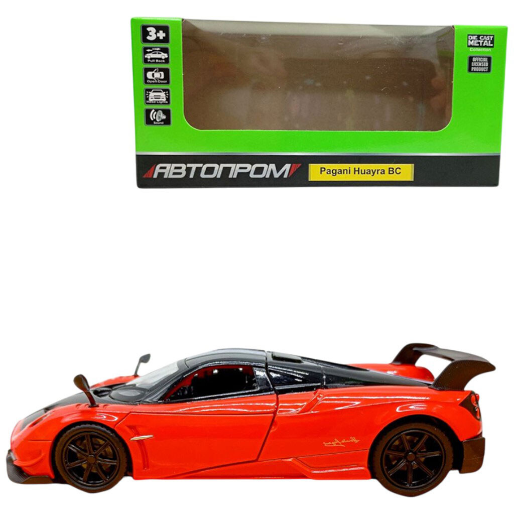 Машина мет. 1:32, "Pagani Huayra BC", бат., світло, звук, відкр. двері, Автопром - № 1 Машина мет. 1:32, "Pagani Huayra BC", бат., світло, звук, відкр. двері, Автопром - № 1