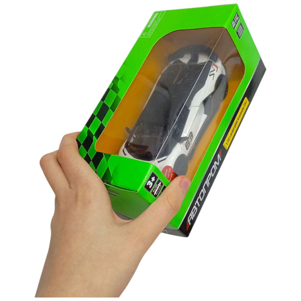 Машина мет. 1:32, "Lamborghini Aventador SVJ", бат., світло, звук, відкр. двері, Автопром - № 2 Машина мет. 1:32, "Lamborghini Aventador SVJ", бат., світло, звук, відкр. двері, Автопром - № 2