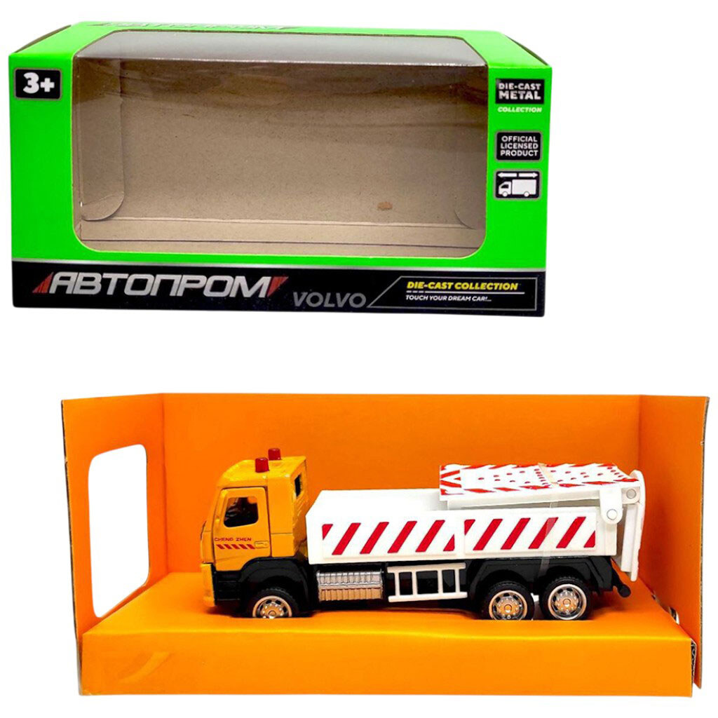 Машина металлическая, 1:72, "Volvo Vehicle with Traffic Arrow Board", 13, 5x7x5 см, Автопром - № 1 Машина металлическая, 1:72, "Volvo Vehicle with Traffic Arrow Board", 13, 5x7x5 см, Автопром - № 1