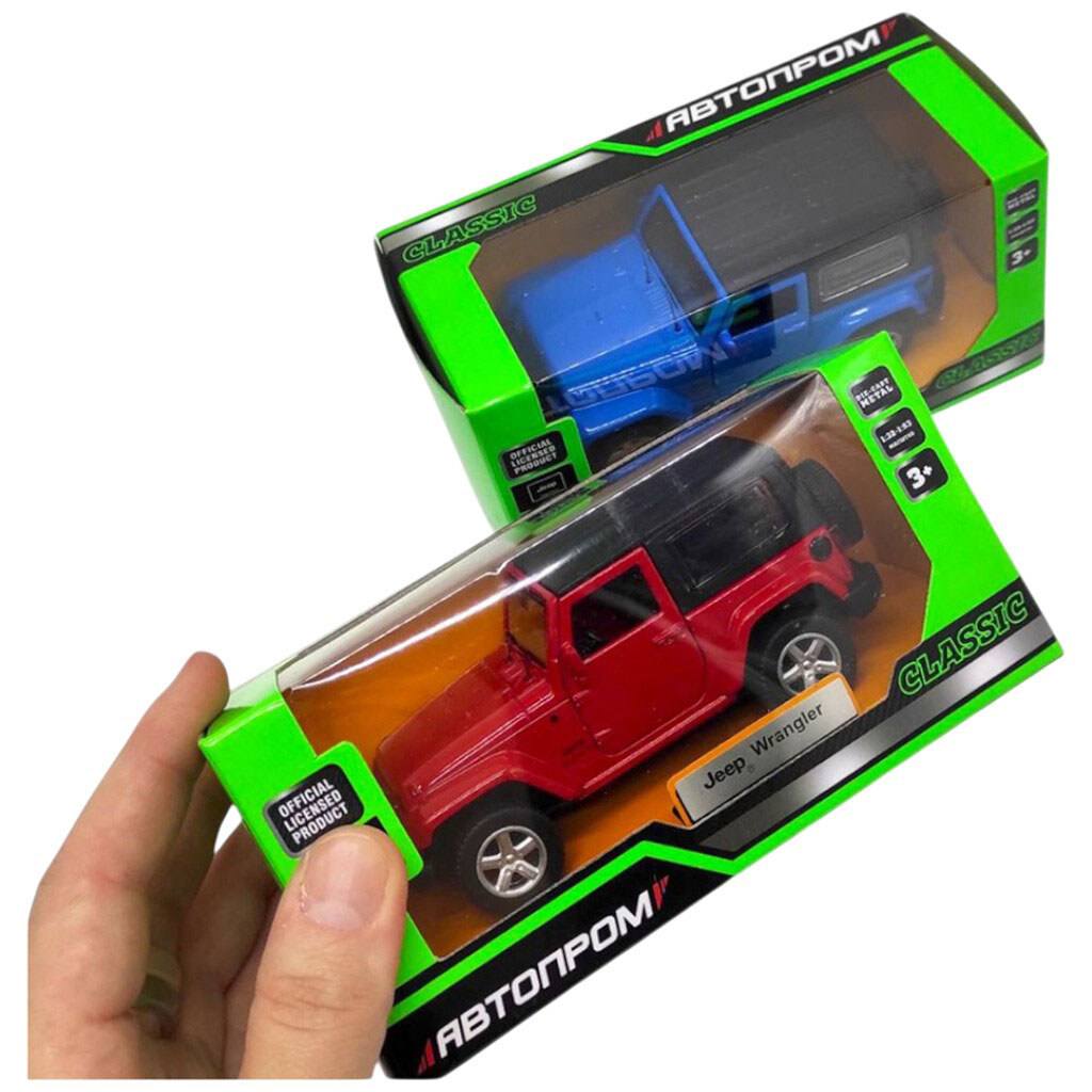 Машинка металева "АВТОПРОМ 1:42 JEEP WRANGLER", Автопром - № 2 Машинка металева "АВТОПРОМ 1:42 JEEP WRANGLER", Автопром - № 2