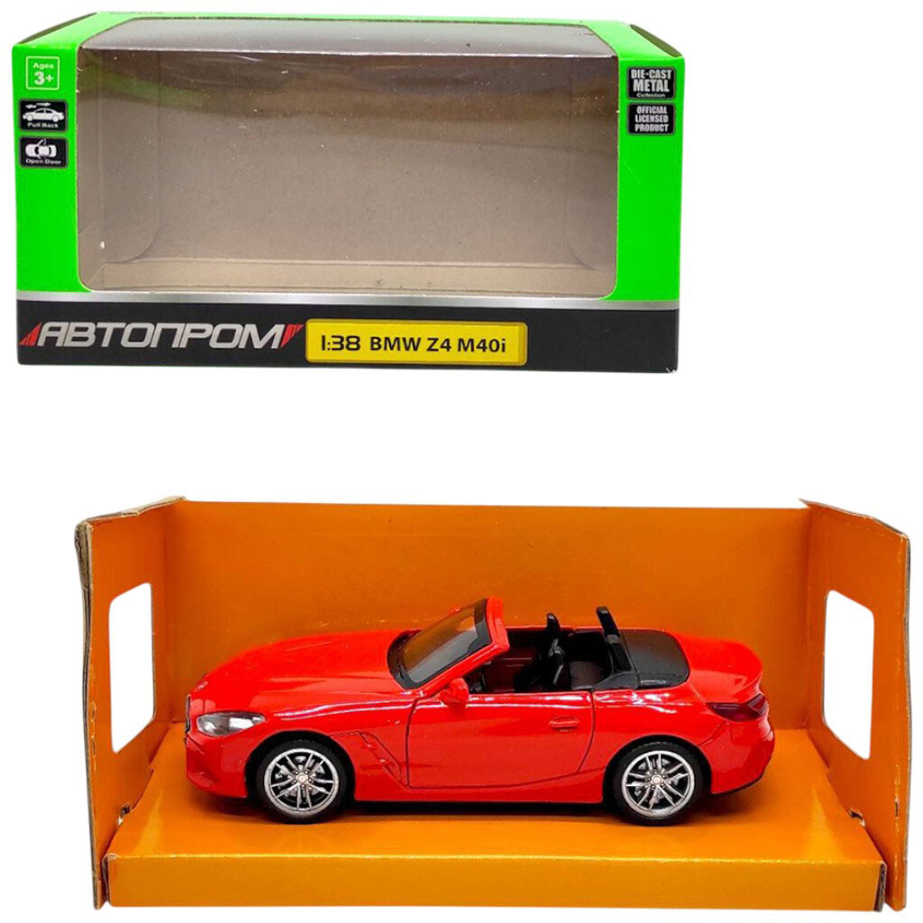 Машинка металева 1:38 "BMW Z4 M40i", Автопром - № 1 Машинка металева 1:38 "BMW Z4 M40i", Автопром - № 1