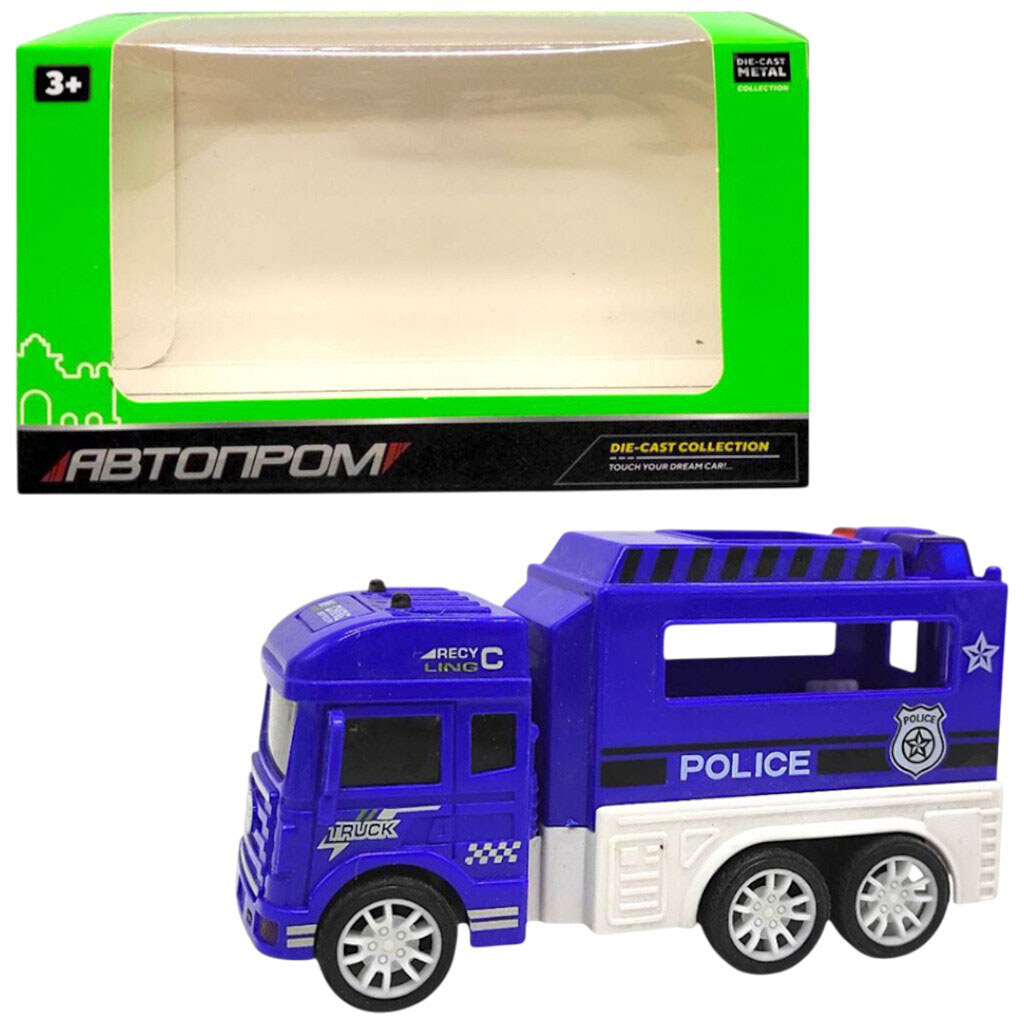 Машинка пластиковая "ПОЛИЦИЯ", ВИД 1, Автопром - № 1 Машинка пластиковая "ПОЛИЦИЯ", ВИД 1, Автопром - № 1
