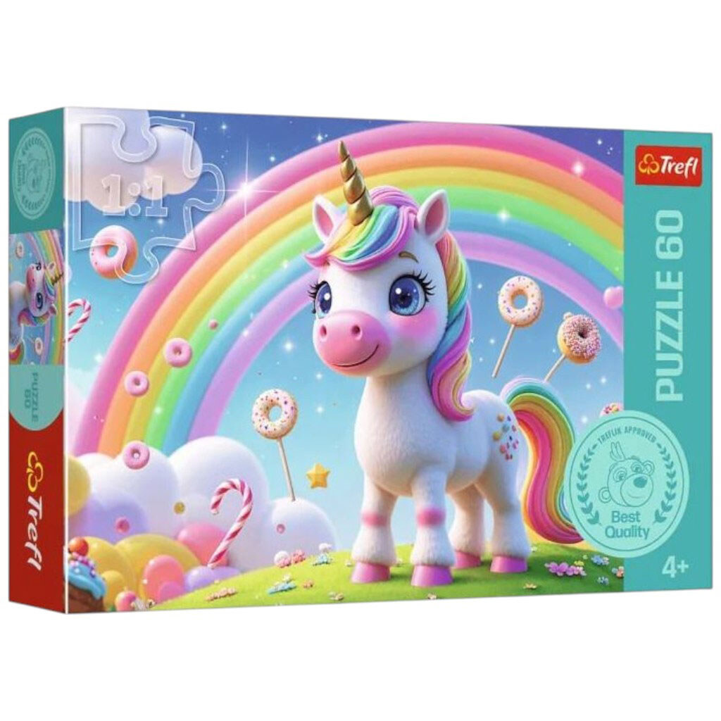Пазли 60 ел "Єдиноріжка. Світ Кенді", Trefl - № 1 Пазли 60 ел "Єдиноріжка. Світ Кенді", Trefl - № 1