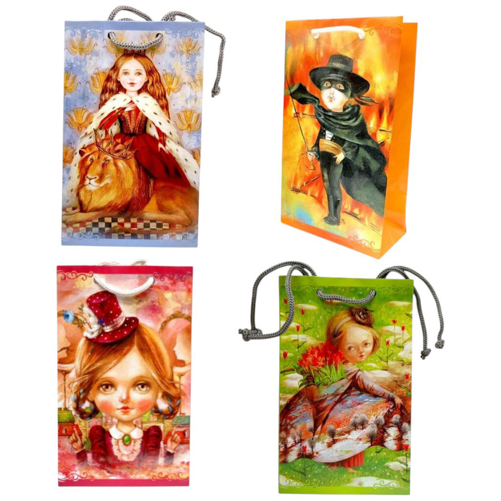 Пакет бумажный 11x18x5см микс видов, Art Studio Of Happiness - № 1 Пакет бумажный 11x18x5см микс видов, Art Studio Of Happiness - № 1