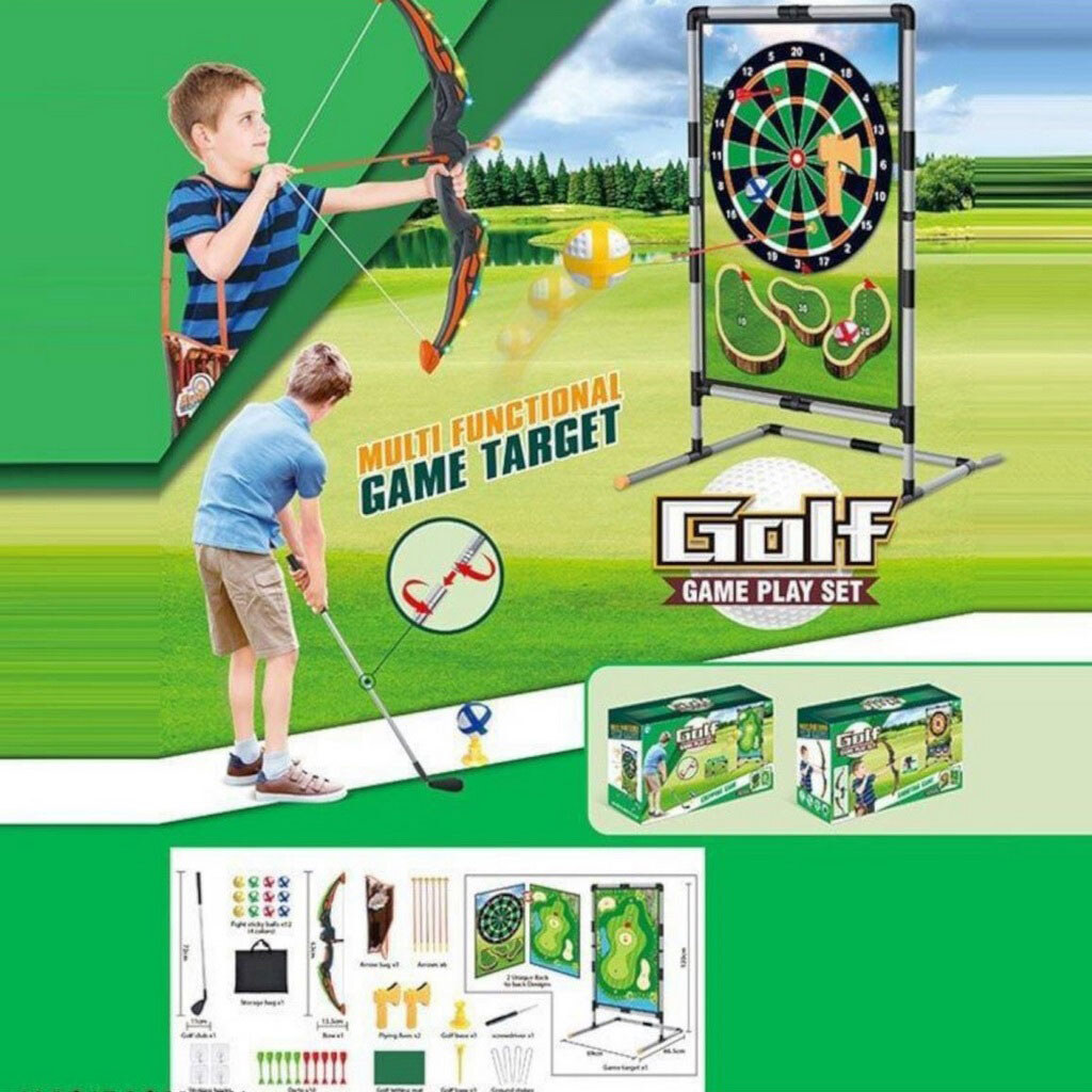 Спортивные игры подсветка, гольф, дартс, лук, стрелы, дротики, сумка, клюшка, в коробке, HandRoom - № 2 Спортивные игры подсветка, гольф, дартс, лук, стрелы, дротики, сумка, клюшка, в коробке, HandRoom - № 2