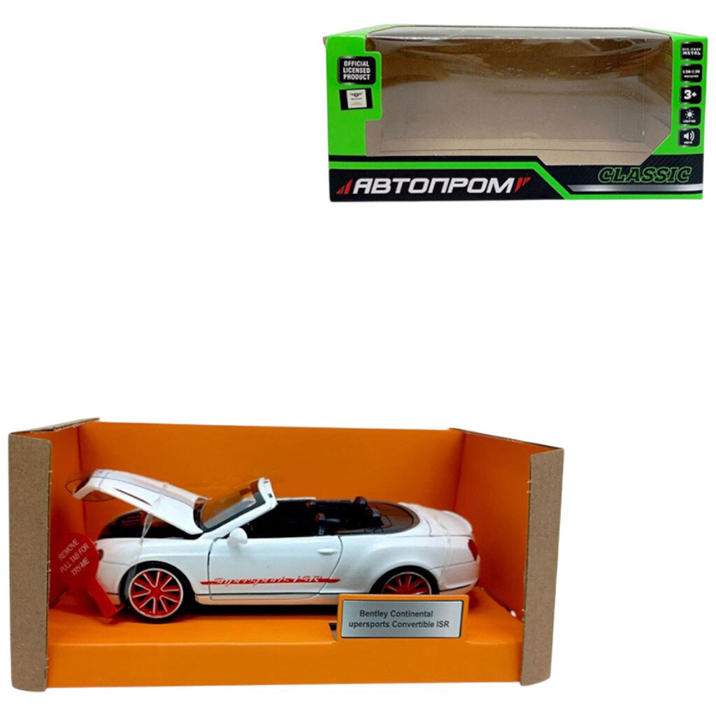 Автомодель 1:32 "Bentley Continental Supersports Convertible ISR", Автопром - № 1 Автомодель 1:32 "Bentley Continental Supersports Convertible ISR", Автопром - № 1