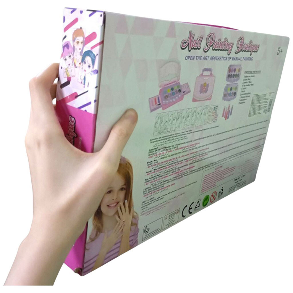 Косметика: глітери, аплікатори, наклейки, помада, сумочка в коробці, Mic - № 2 Косметика: глітери, аплікатори, наклейки, помада, сумочка в коробці, Mic - № 2