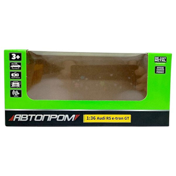 Машина металева 1:36 "Audi E-tron GT", бат., світло, звук, відкр. двері, Автопром - № 2 Машина металева 1:36 "Audi E-tron GT", бат., світло, звук, відкр. двері, Автопром - № 2