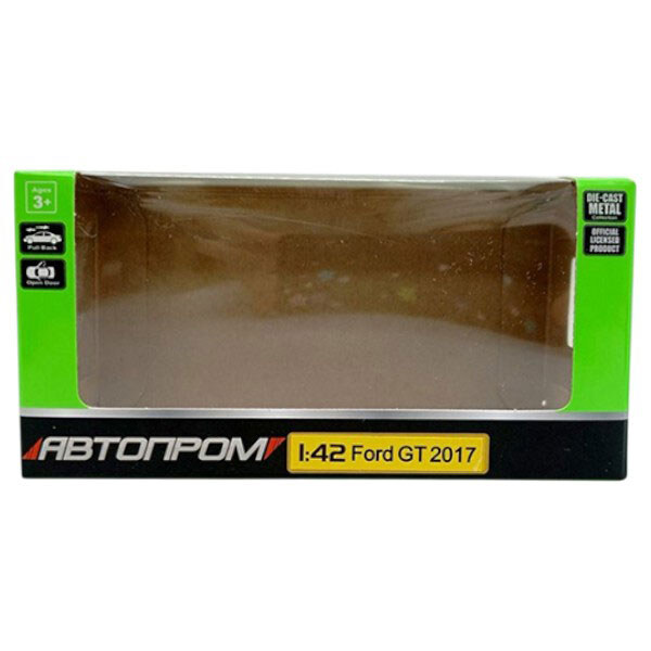 Машина металева 1:42 "Ford GT", відкр. двері, короб. 14, 5x6, 5x7см, Автопром - № 2 Машина металева 1:42 "Ford GT", відкр. двері, короб. 14, 5x6, 5x7см, Автопром - № 2