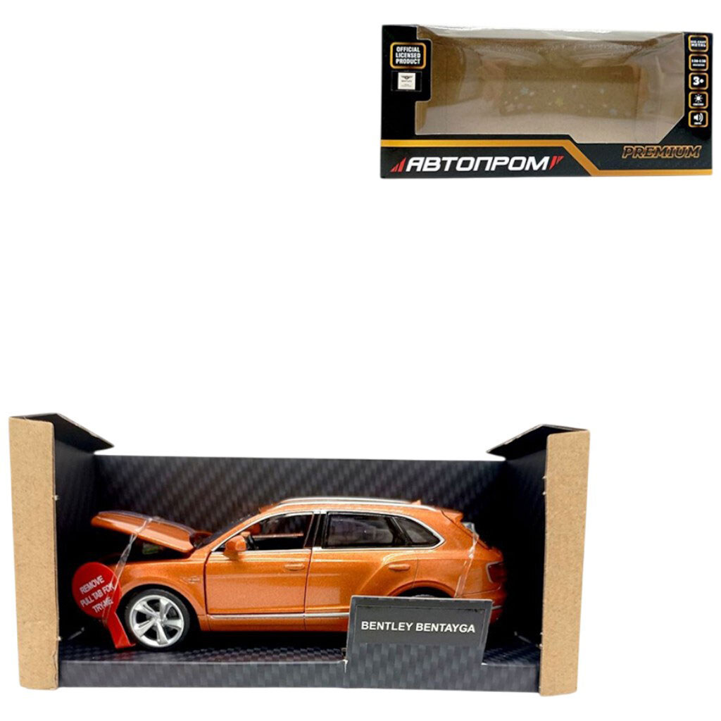 Машина металева "BENTLEY BENTAYGA", батарейки, світло, звук, відкр., Автопром - № 1 Машина металева "BENTLEY BENTAYGA", батарейки, світло, звук, відкр., Автопром - № 1