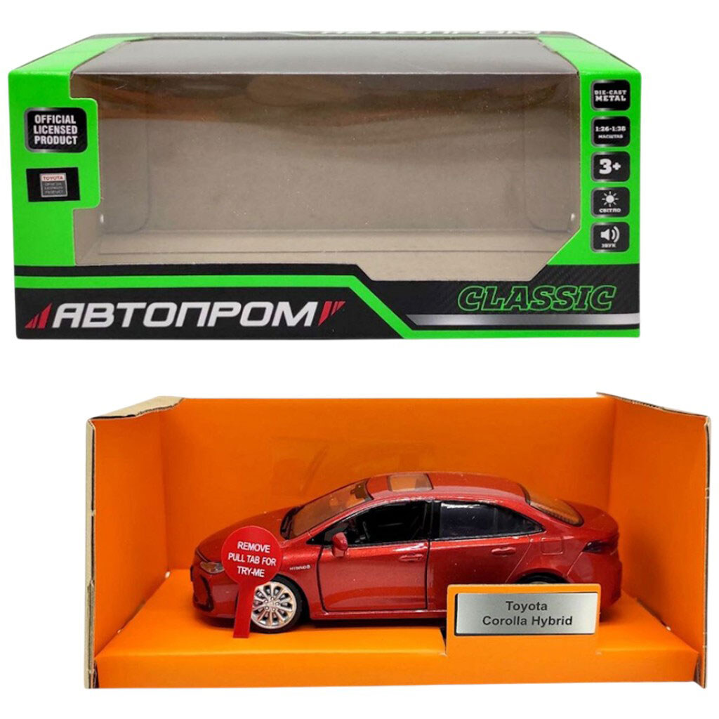 Машина металева "Toyota Corolla Hybrid", Автопром - № 1 Машина металева "Toyota Corolla Hybrid", Автопром - № 1