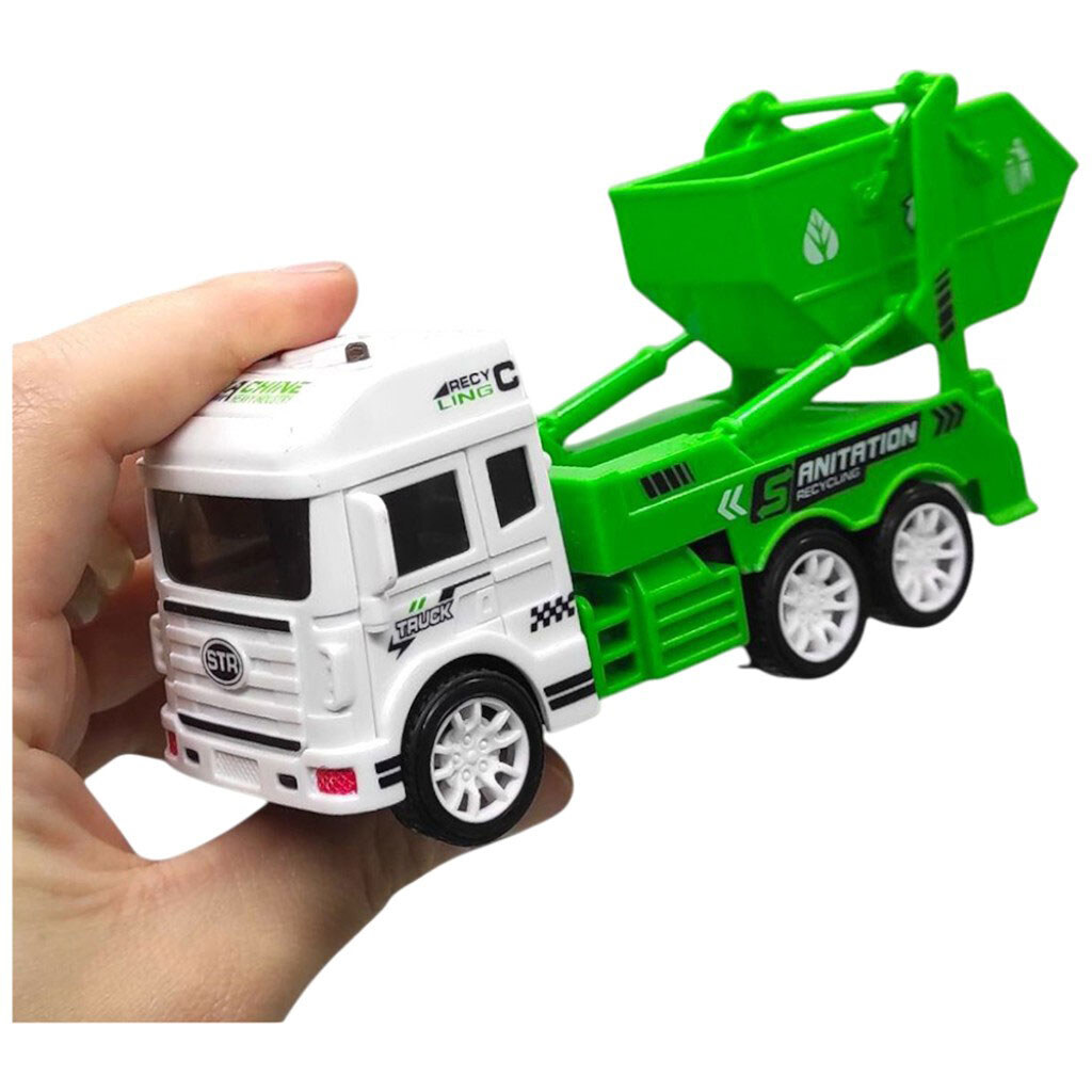 Машинка с металлической кабиной "мусоровоз", Автопром - № 3 Машинка с металлической кабиной "мусоровоз", Автопром - № 3