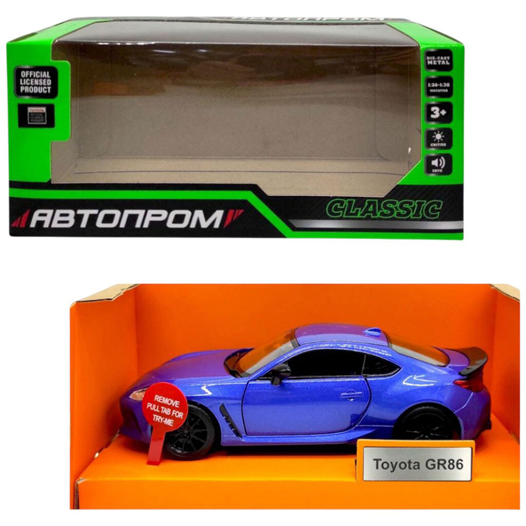 Машинка металева "Toyota GR86", Автопром - № 1 Машинка металева "Toyota GR86", Автопром - № 1