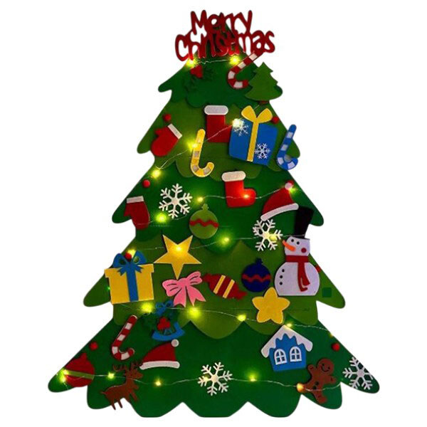 Набір для творчості "Фетрова ялинка", іграшки на липучках + гірлянда, висота, 97 см, Mic - № 2 Набір для творчості "Фетрова ялинка", іграшки на липучках + гірлянда, висота, 97 см, Mic - № 2