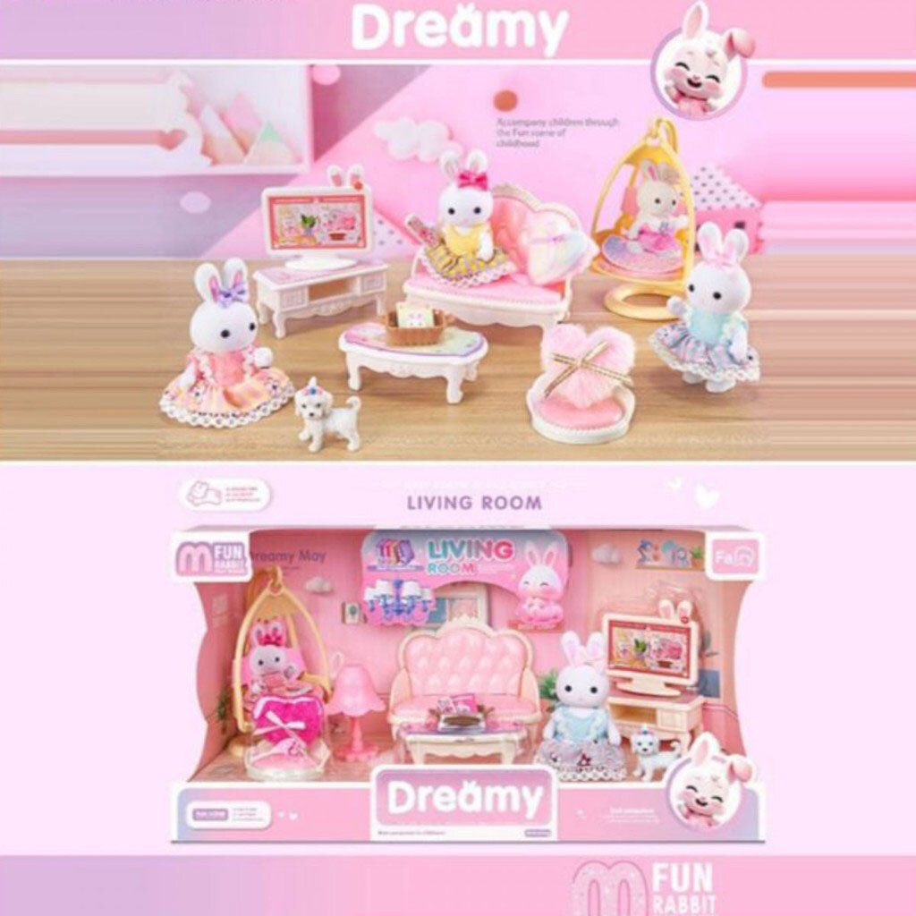 Набор мебели в коробке, микс видов, Mic - № 3 Набор мебели в коробке, микс видов, Mic - № 3