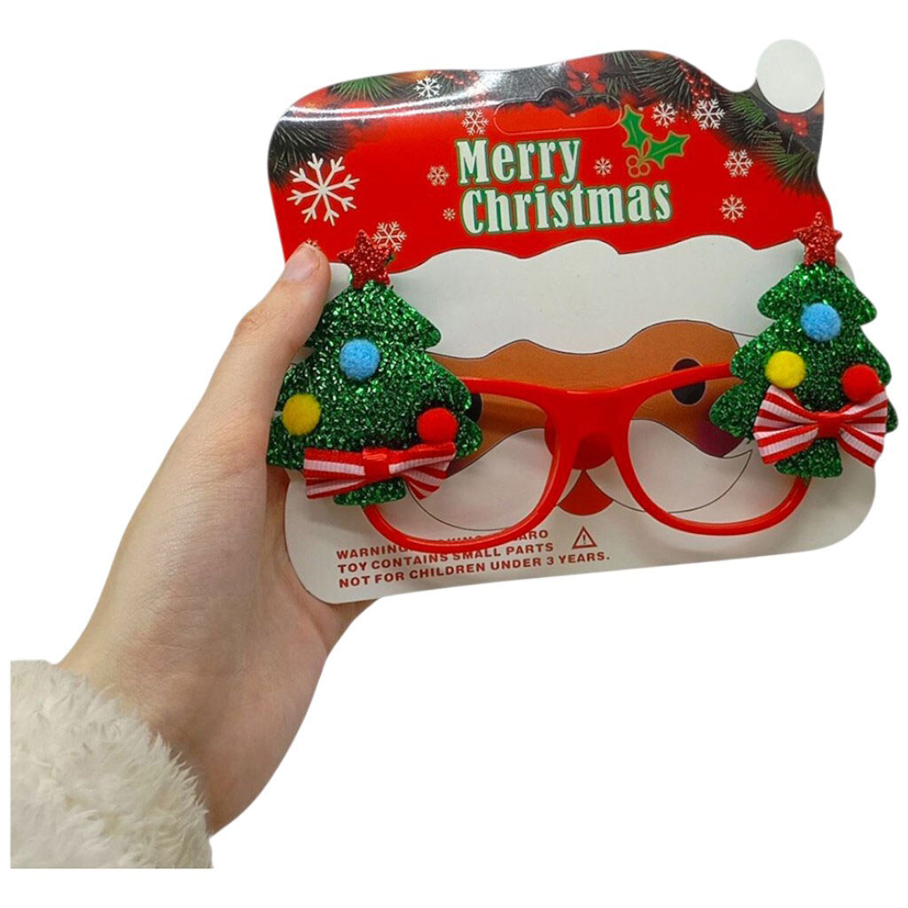 Новорічні окуляри "Ялинки", 9 см, Mic - № 3 Новорічні окуляри "Ялинки", 9 см, Mic - № 3