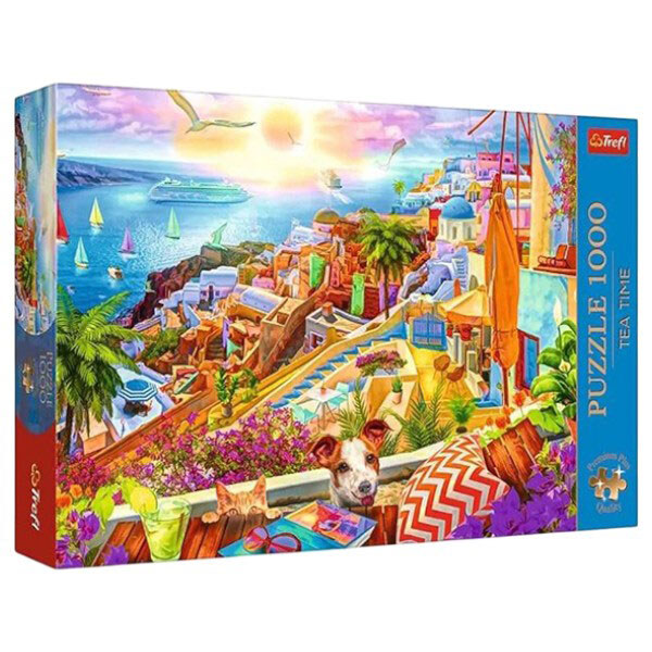 Пазлы, 1000 эл, "Премиум: Посещение Санторини", Trefl - № 1 Пазлы, 1000 эл, "Премиум: Посещение Санторини", Trefl - № 1