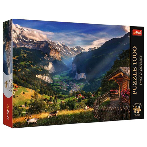 Пазлы, 1000 эл, "Премиум: Долина Лаутербруннен", Trefl - № 1 Пазлы, 1000 эл, "Премиум: Долина Лаутербруннен", Trefl - № 1