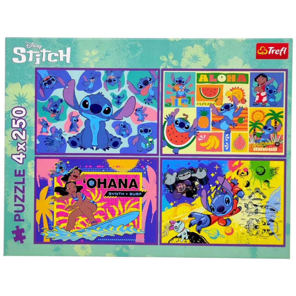 Пазлы 4в1 "Лело и Стич. Удивительный Стич", Trefl - № 1 Пазлы 4в1 "Лело и Стич. Удивительный Стич", Trefl - № 1