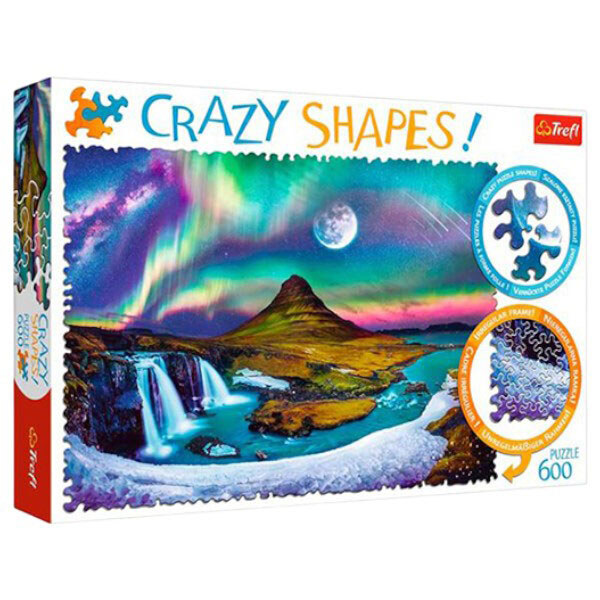 Пазли 600 ел "Crazy Shapes. Зоряне сяйво над Ісландією", Trefl - № 1 Пазли 600 ел "Crazy Shapes. Зоряне сяйво над Ісландією", Trefl - № 1