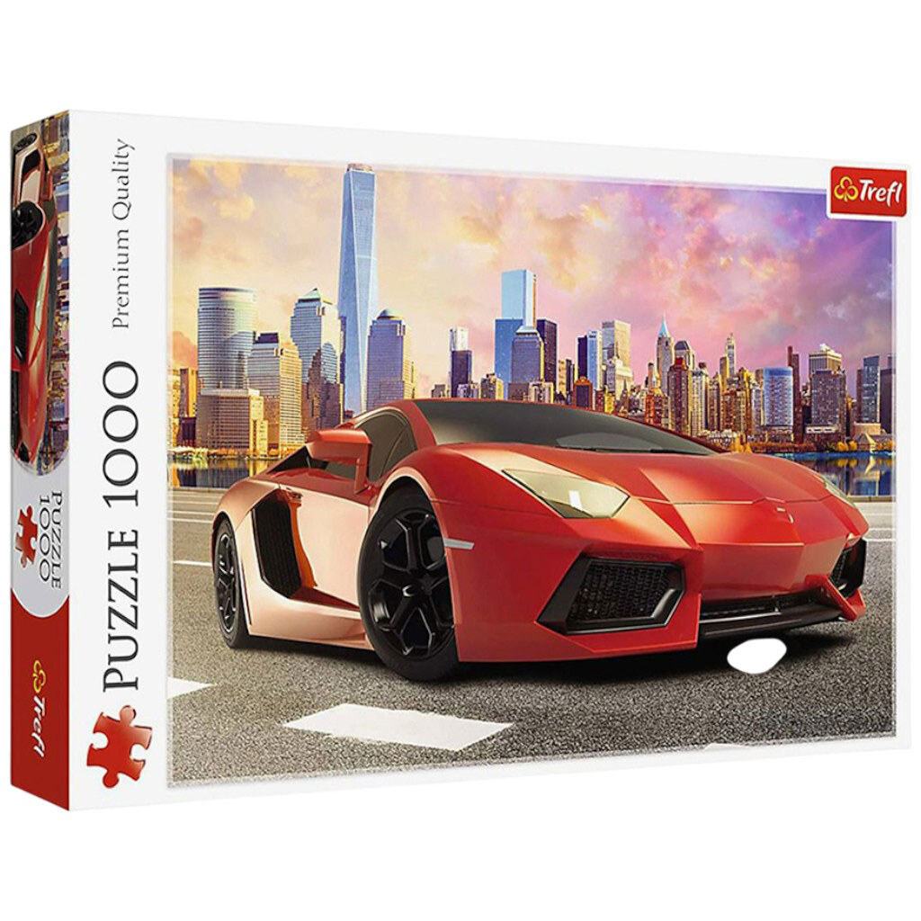 Пазлы "Авто на закате", 1000 элементов, Trefl - № 1 Пазлы "Авто на закате", 1000 элементов, Trefl - № 1