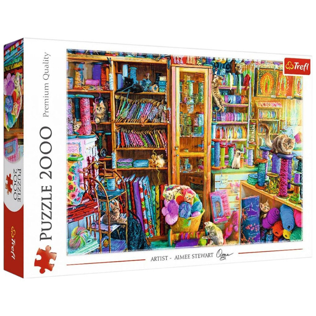 Пазлы "Кошачий рай", 2000 элементов, Trefl - № 1 Пазлы "Кошачий рай", 2000 элементов, Trefl - № 1