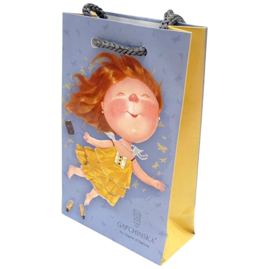 Пакет бумажный "ДЕВОЧКА С КРЫЛЬЯМИ", 8x12x3.5, Bourgeois - № 1 Пакет бумажный "ДЕВОЧКА С КРЫЛЬЯМИ", 8x12x3.5, Bourgeois - № 1