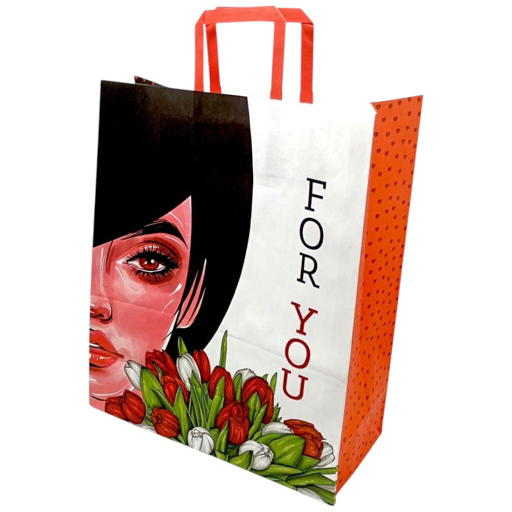 Пакет бумажный с ручками 38х32см Крафт, ВИД 3, Bourgeois - № 1 Пакет бумажный с ручками 38х32см Крафт, ВИД 3, Bourgeois - № 1