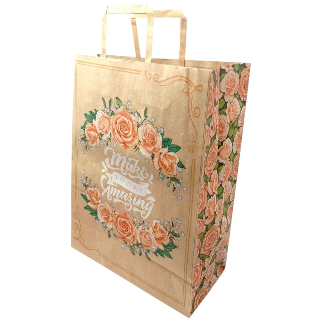 Пакет бумажный с ручками 32х15х42см., Bourgeois - № 1 Пакет бумажный с ручками 32х15х42см., Bourgeois - № 1