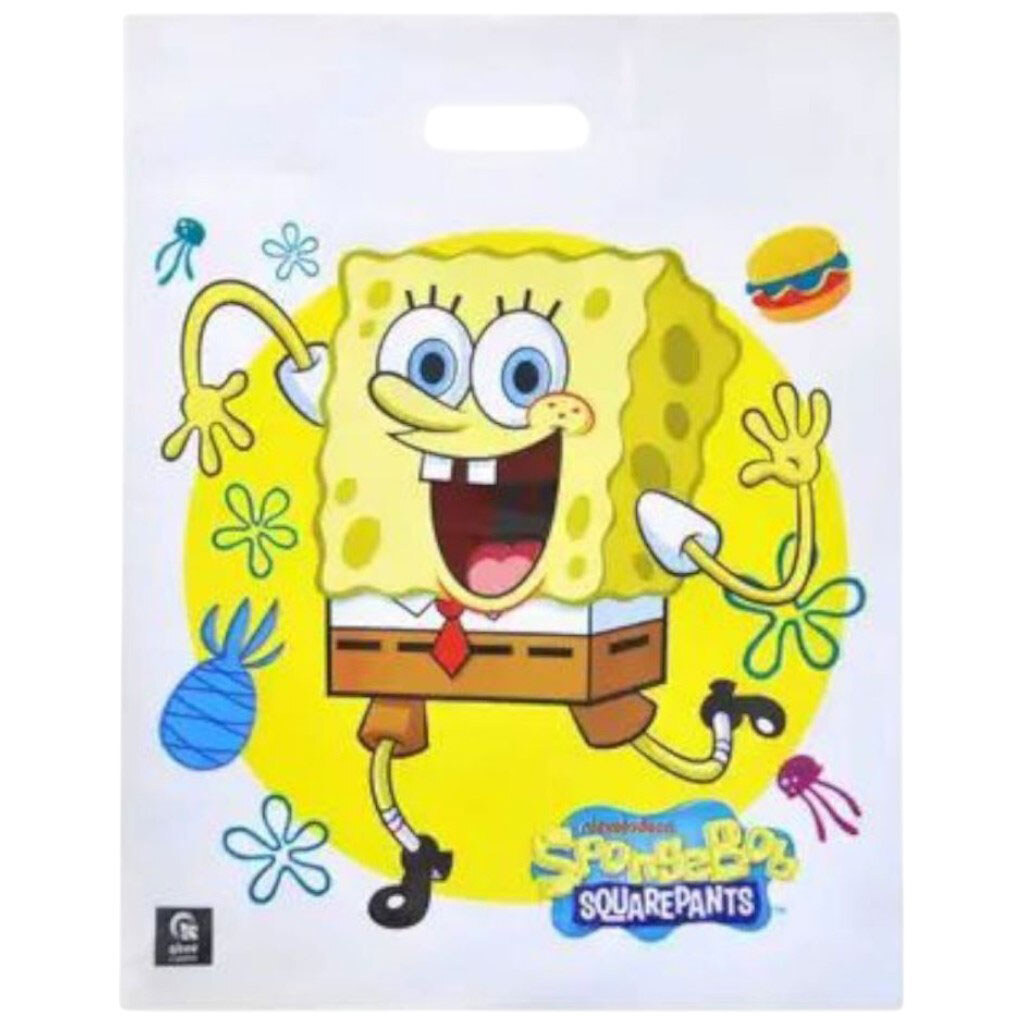 Пакет полиэтиленовый, L, "Губка Боб", 50x40 см, Qbee - № 1 Пакет полиэтиленовый, L, "Губка Боб", 50x40 см, Qbee - № 1