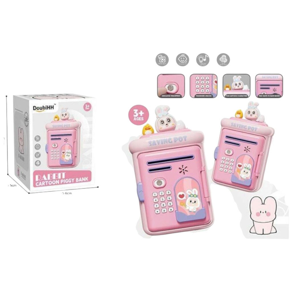 Сейф озвучування англійською мовою, імітація відбитка пальця, режими: тварини, музика, музичні інструменти, назви рідних, отвори для купюр та монет у коробці, Mic - № 2 Сейф озвучування англійською мовою, імітація відбитка пальця, режими: тварини, музика, музичні інструменти, назви рідних, отвори для купюр та монет у коробці, Mic - № 2