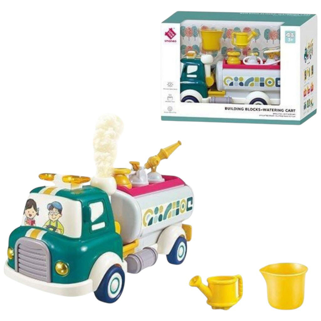 Спецтехника помповый механизм, брызгает водой, инерция, подсветка, звуки, парогенерация, движущиеся элементы, конструктор, на батарейках, в коробке, Smoneo - № 1 Спецтехника помповый механизм, брызгает водой, инерция, подсветка, звуки, парогенерация, движущиеся элементы, конструктор, на батарейках, в коробке, Smoneo - № 1