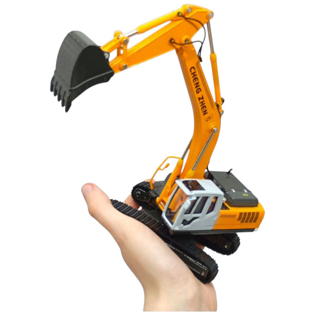 Стройтехника мет. 1:50 "Экскаватор", подвижные детали в короб. 26, 5x13, 5x8, 5см, Автопром - № 2 Стройтехника мет. 1:50 "Экскаватор", подвижные детали в короб. 26, 5x13, 5x8, 5см, Автопром - № 2