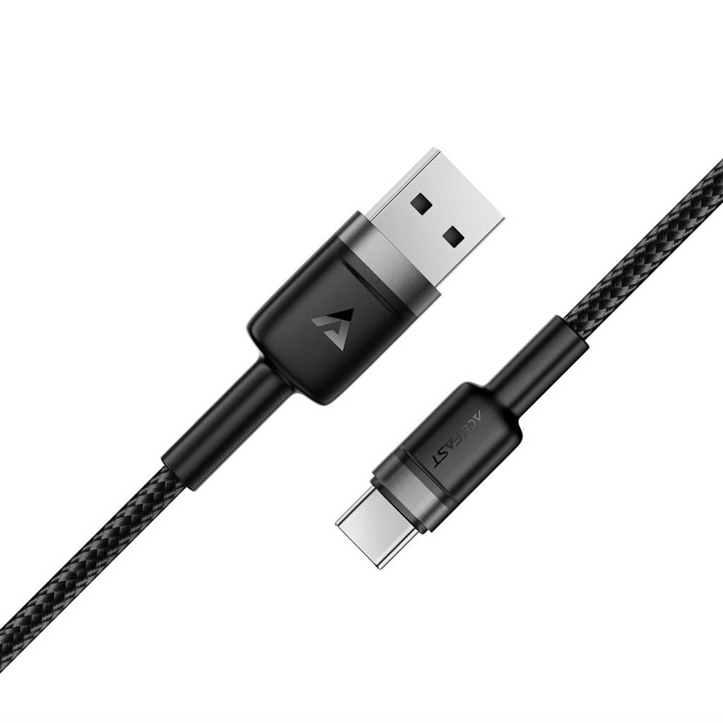USB кабель AceFast C22-04, Type-C, 1.2 м., Черный - № 4 USB кабель AceFast C22-04, Type-C, 1.2 м., Черный - № 4