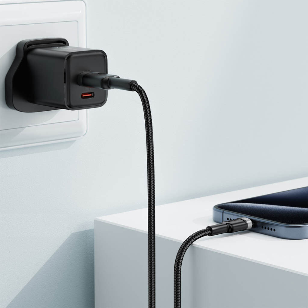 USB кабель AceFast C22-04, Type-C, 1.2 м., Черный - № 6 USB кабель AceFast C22-04, Type-C, 1.2 м., Черный - № 6