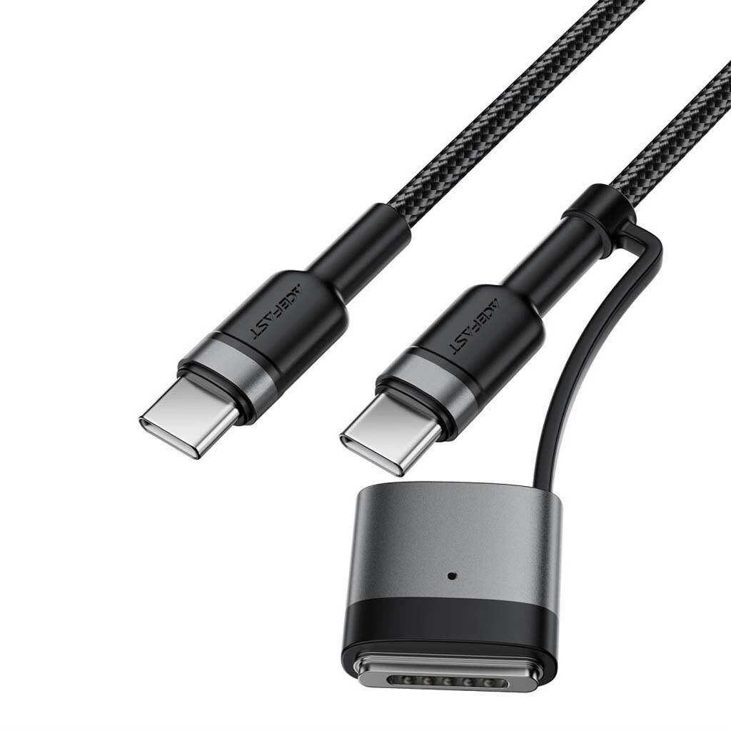 USB кабель AceFast C22-05, Type-C, MagSafe 3, 1.2 м., Чорний - № 2 USB кабель AceFast C22-05, Type-C, MagSafe 3, 1.2 м., Чорний - № 2