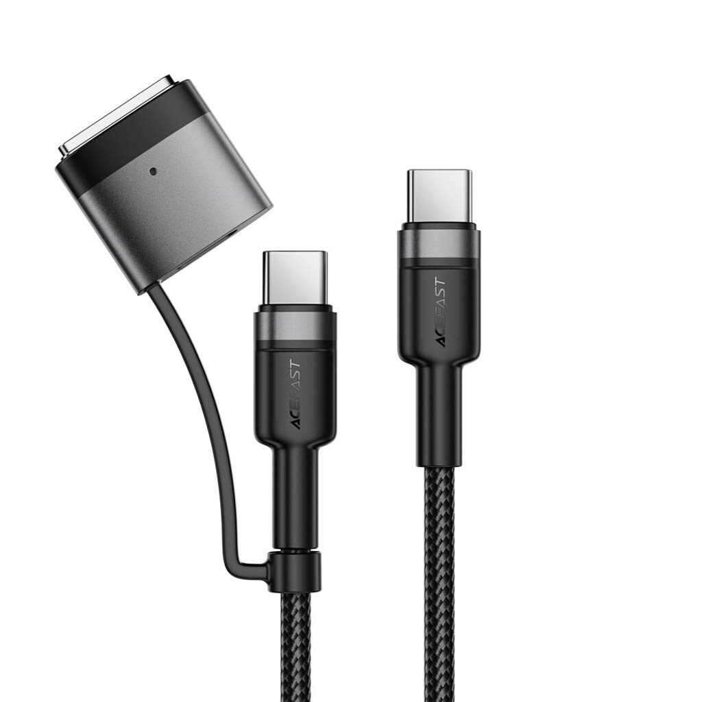 USB кабель AceFast C22-05, Type-C, MagSafe 3, 1.2 м., Чорний - № 3 USB кабель AceFast C22-05, Type-C, MagSafe 3, 1.2 м., Чорний - № 3